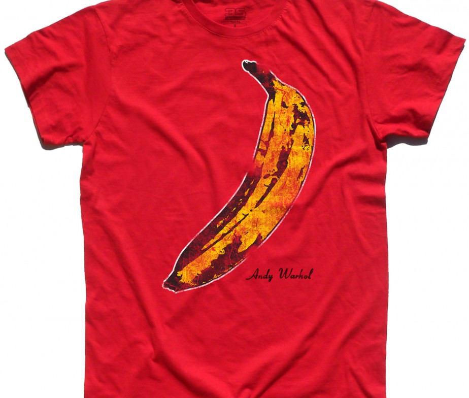 Round Neck T Shirt Uomo Andy Warhol Banana The Velvet Under