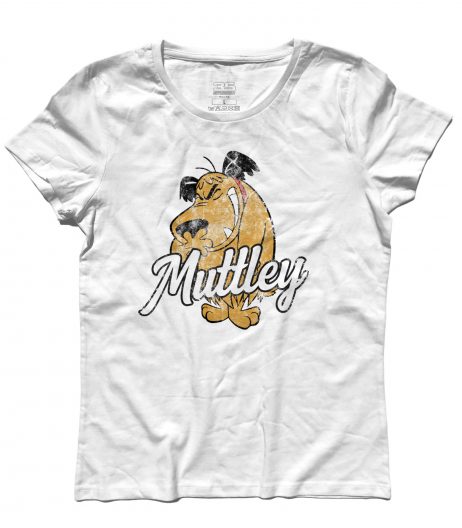 muttley t-shirt donna con l'immagine di Muttley e scritta