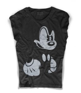 topolino arrabbiato t-shirt donna nera angry mickey mouse