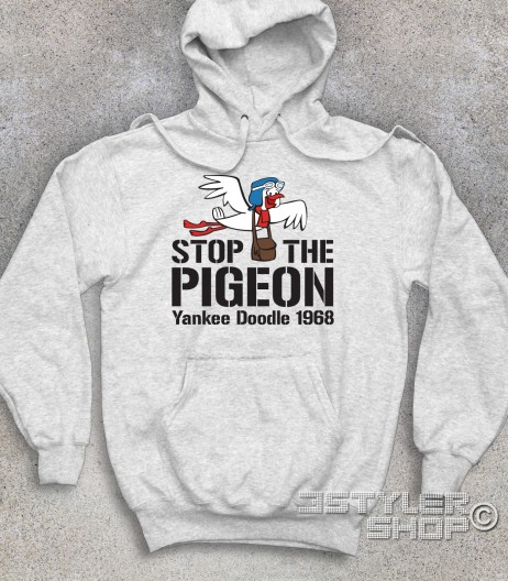 stop the pigeon felpa unisex raffigurante il piccione yankee doodle