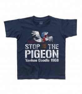 stop the pigeon t-shirt bambino raffigurante il piccione yankee doodle