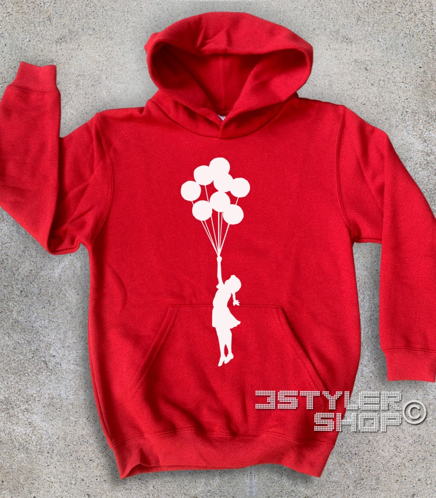 T-shirt Uomo Balloon Girl Palestine - Ispirata A Banksy - 100% Cotone Made In Italy