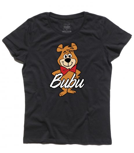 bubu t-shirt donna raffigurante l'orsetto amico dell'orso Yoghi