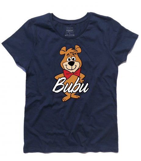 bubu t-shirt donna raffigurante l'orsetto amico dell'orso Yoghi