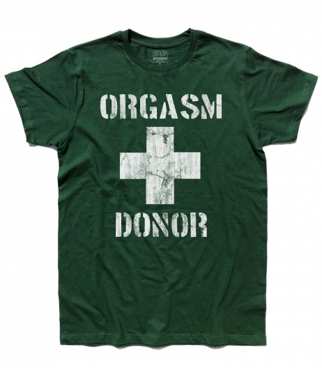 orgasm donor t-shirt uomo