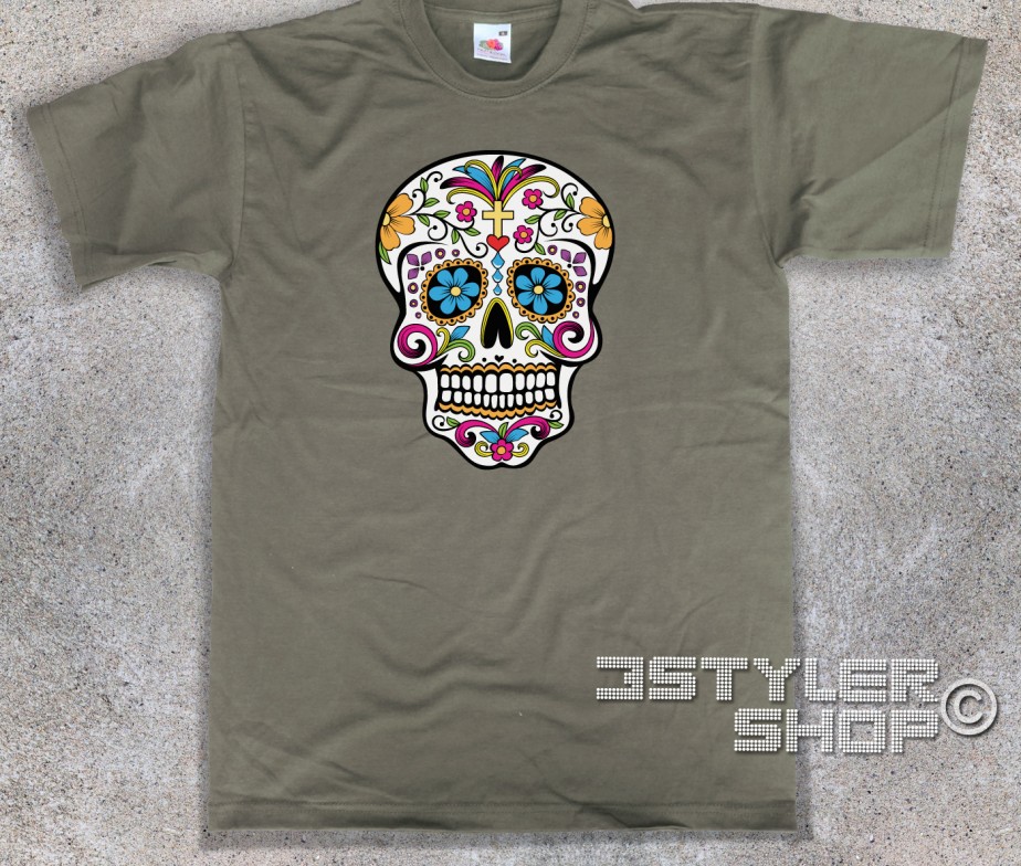 maglietta teschio messicano