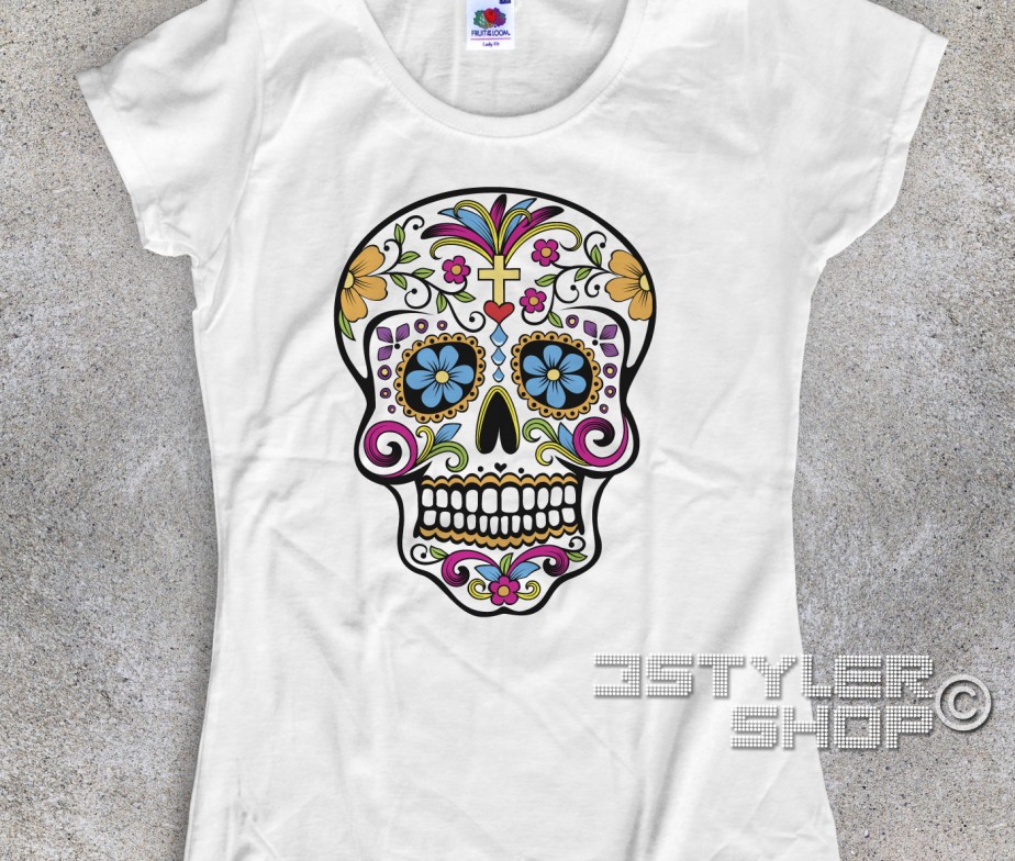 maglietta teschio messicano