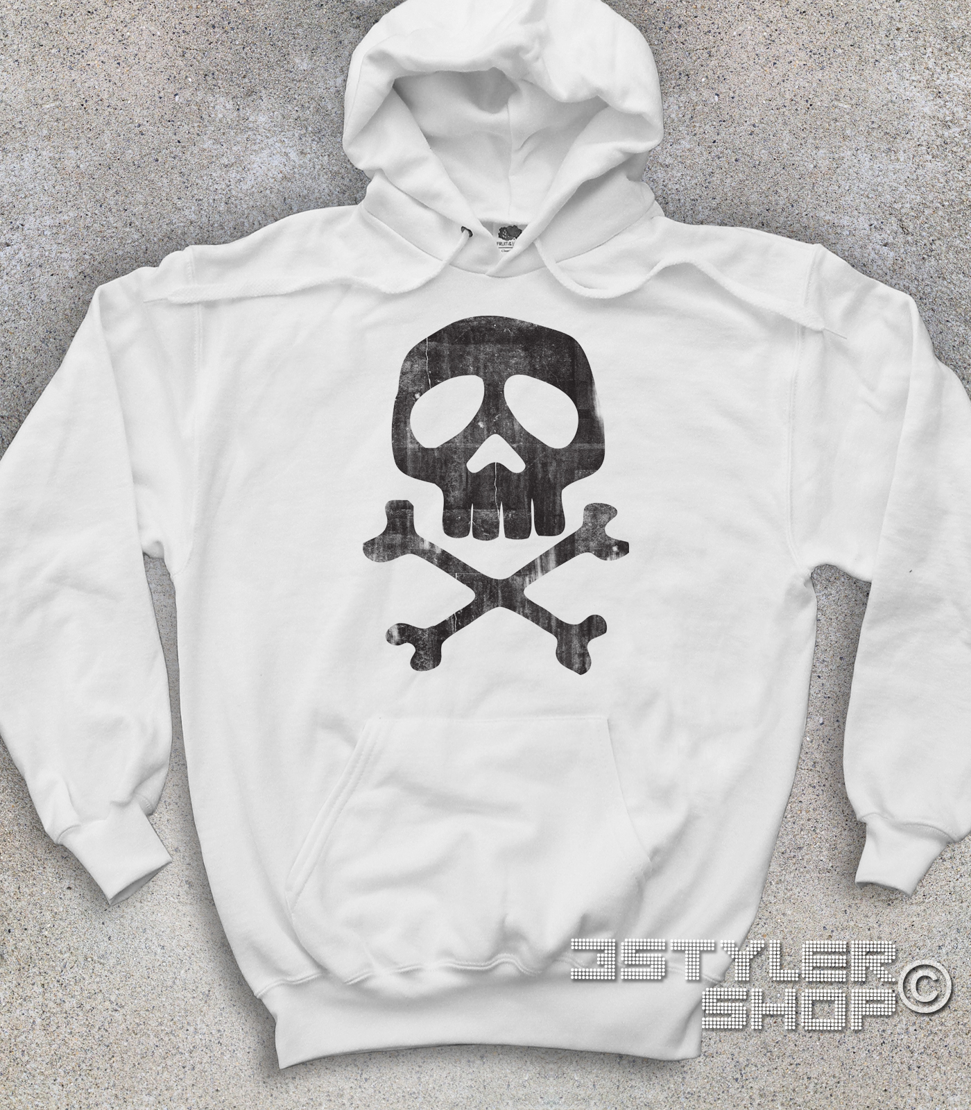 Felpa Con Cappuccio Starsky & Hutch - Logo Antichizzato, Unisex, 80% Cotone, Made In Italy