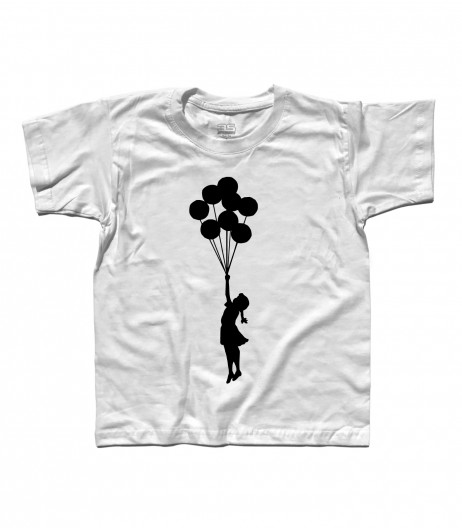 balloon girl Palestine t-shirt bambino banksy