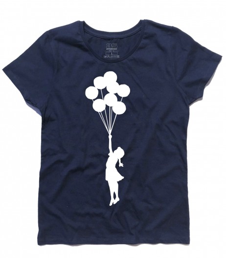 balloon girl Palestine t-shirt donna banksy