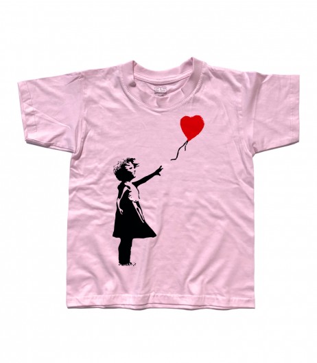 balloon girl t-shirt bambino Banksy