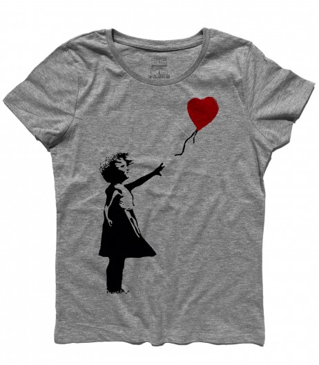 balloon girl t-shirt donna Banksy