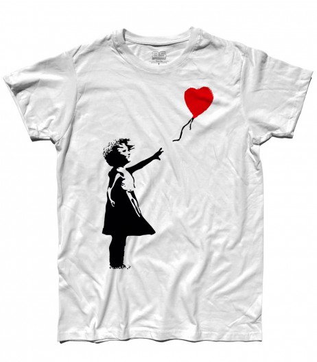 balloon girl t-shirt uomo Banksy