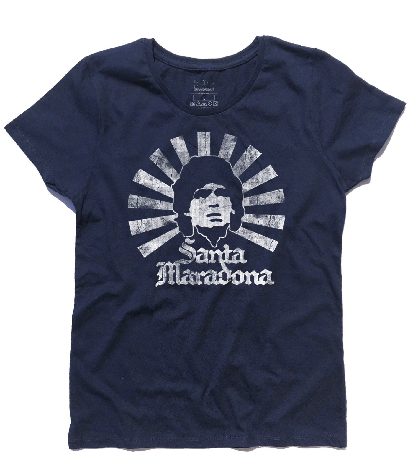 t-shirt maglietta  fan di  diego armando maradona dios cotone fra 