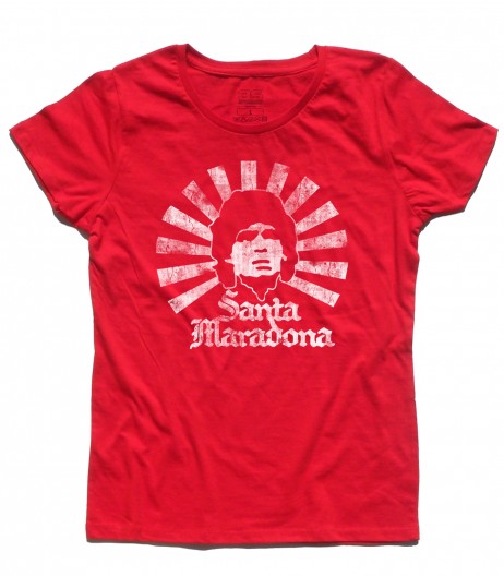Santa Maradona t-shirt donna D10S
