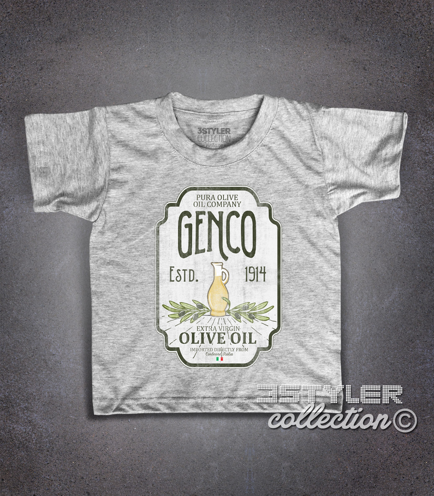 genco t-shirt bambino ispirata alla trilogia il padrino - the godfather