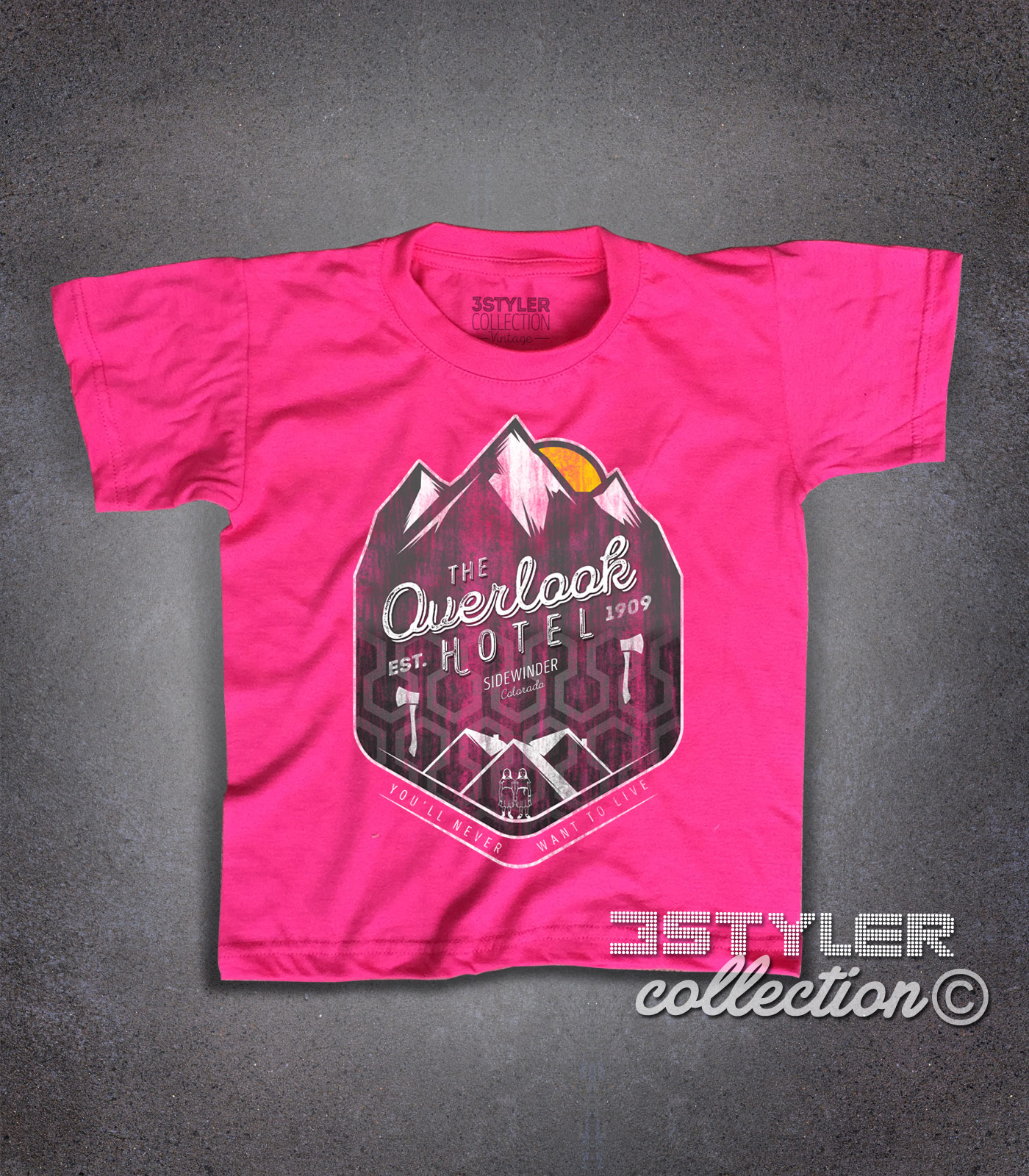 Overlook Hotel t-shirt bambino ispirata alla location del film horror Shining