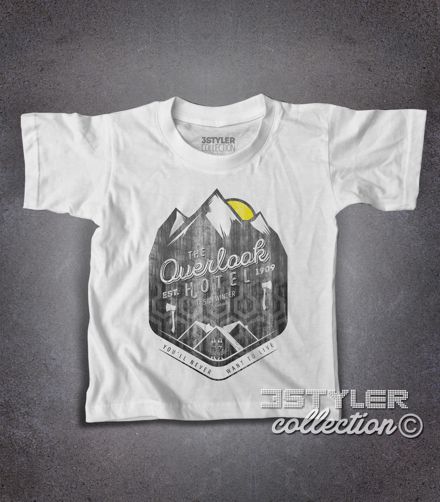 Overlook Hotel t-shirt bambino ispirata alla location del film horror Shining