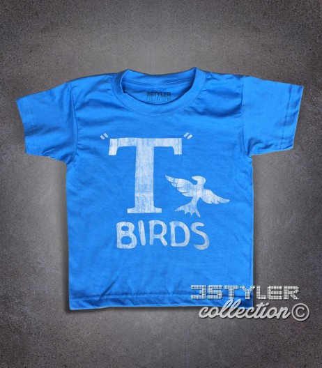 t-birds t-shirt bambino ispirata al film musical grease