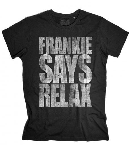 Frankie says relax t-shirt uomo vintage ispirata al singolo dei Frankie goes to hollywood