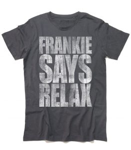 Frankie says relax t-shirt uomo vintage ispirata al singolo dei Frankie goes to hollywood