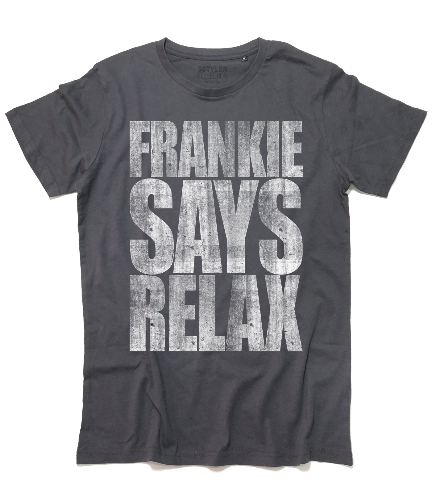 Frankie says relax t-shirt uomo vintage ispirata al singolo dei Frankie goes to hollywood