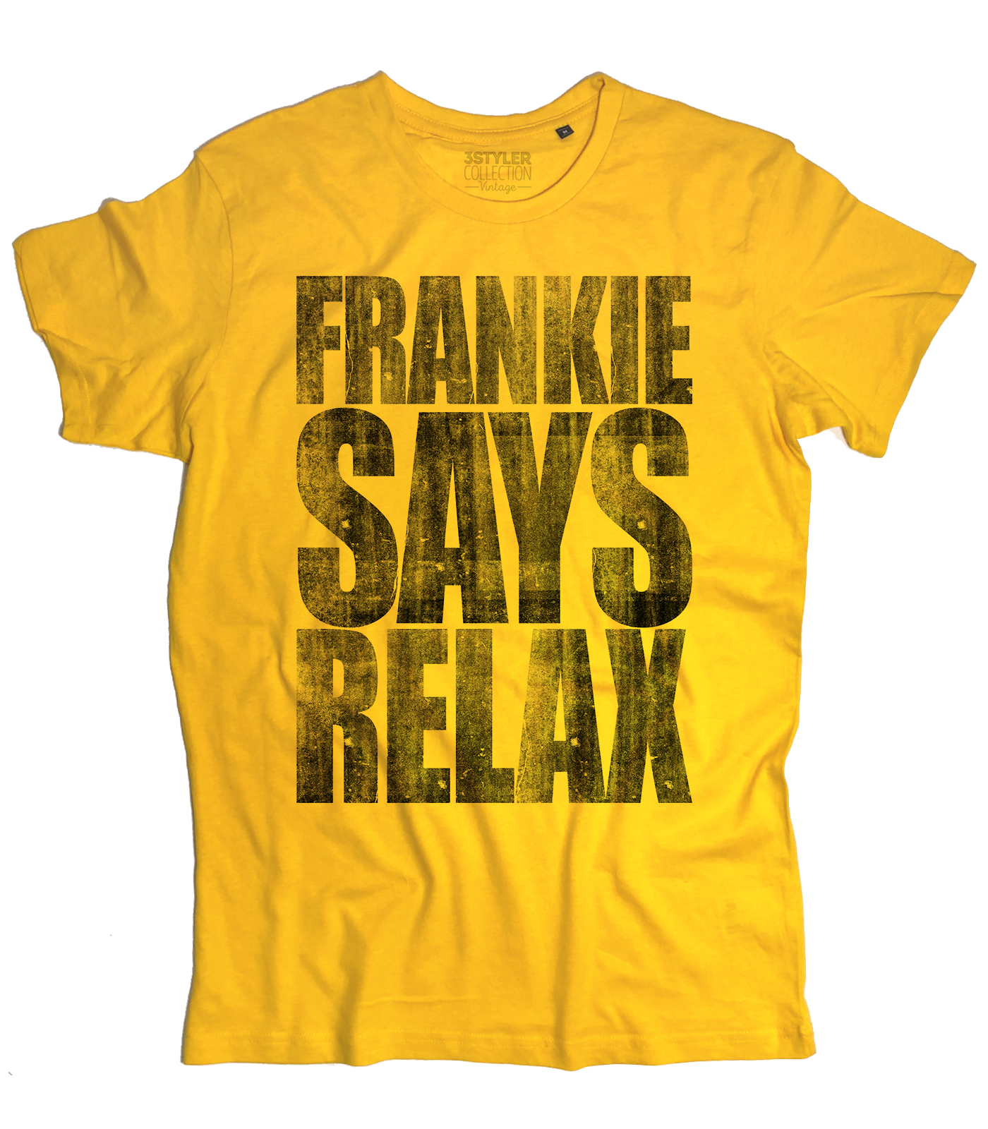 Frankie says relax t-shirt uomo vintage ispirata al singolo dei Frankie goes to hollywood