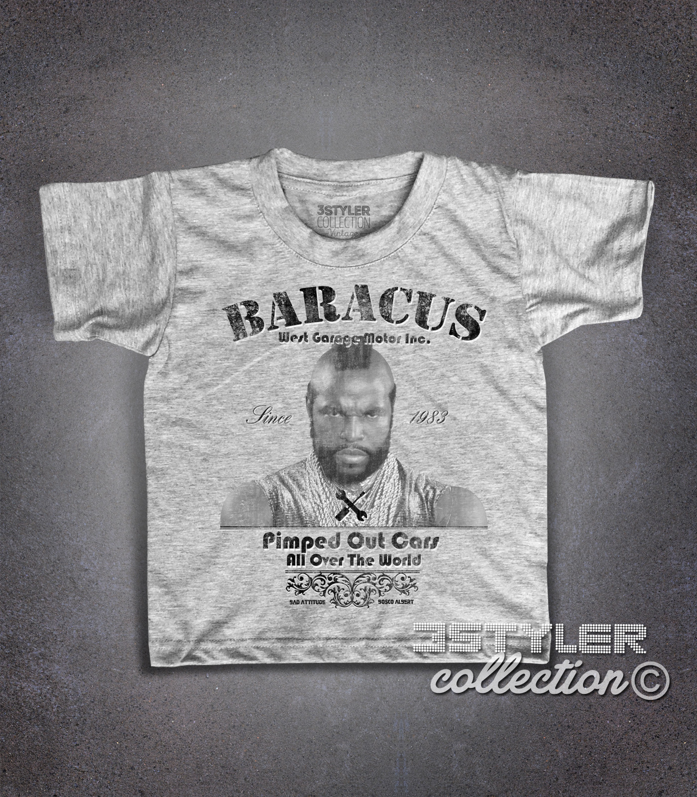 Mister T t-shirt bambino raffigurante PE (BA) Baracus dell' A-Team