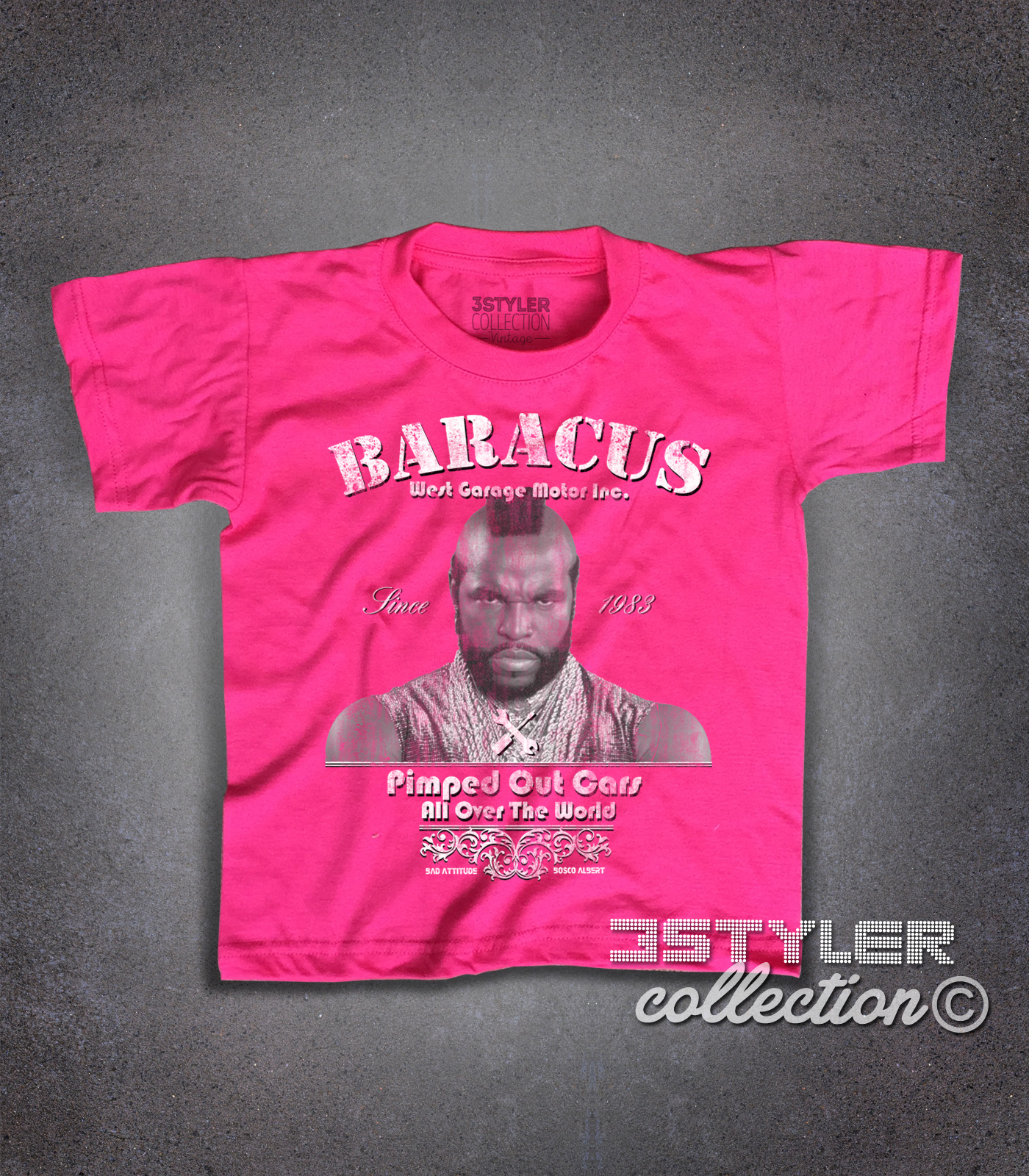 Mister T t-shirt bambino raffigurante PE (BA) Baracus dell' A-Team