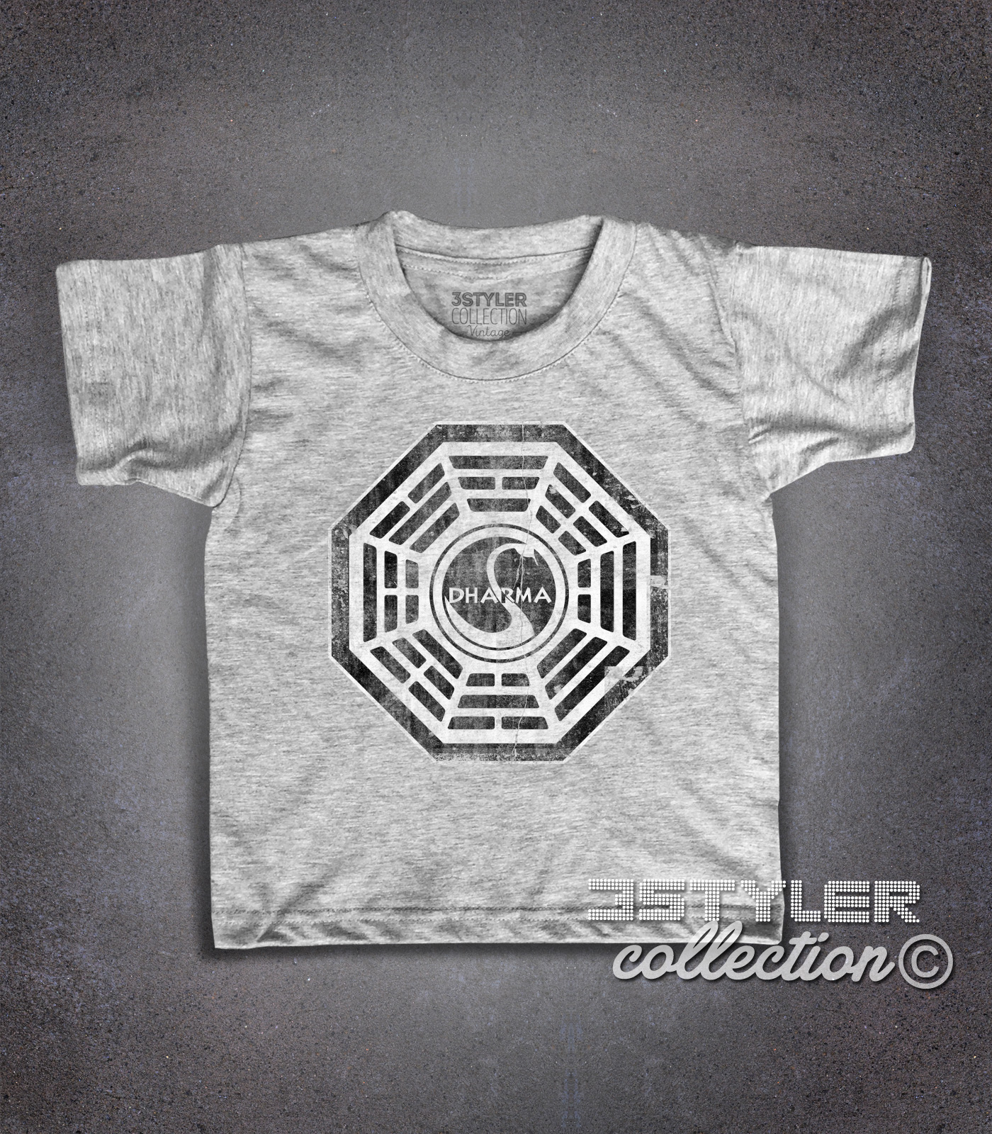 Dharma project t-shirt bambino ispirata alla serie televisiva Lost