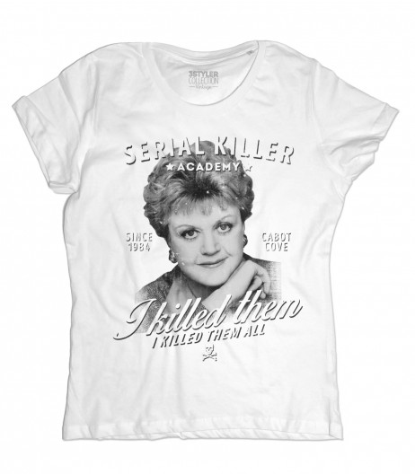 Jessica Fletcher t-shirt donna ispirata al telefilm la signora in giallo (Murder, She Wrote)