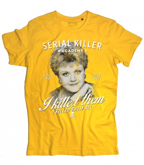 Jessica Fletcher t-shirt uomo ispirata al telefilm la signora in giallo (Murder, She Wrote)