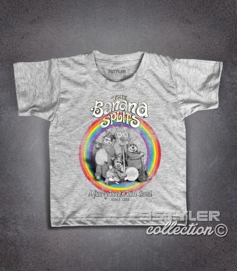 The Banana Splits t-shirt bambino raffigurante i componenti della band dei cartoni anni 70