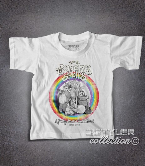 The Banana Splits t-shirt bambino raffigurante i componenti della band dei cartoni anni 70