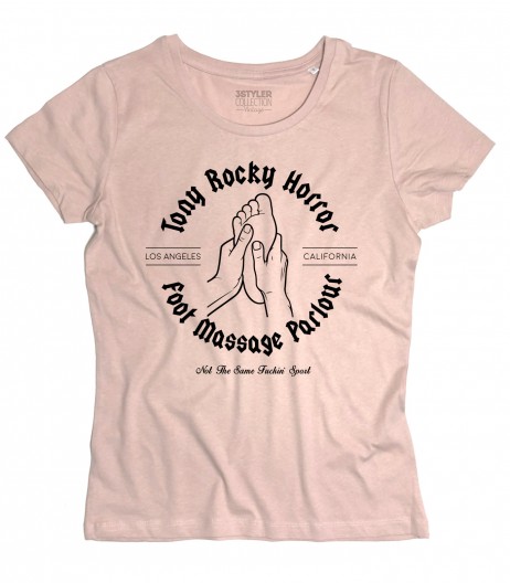 Tony Rocky Horror t-shirt donna foot massage parlour ispirata a Pulp Fiction