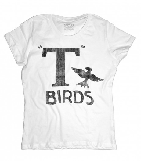 t-birds t-shirt donna ispirata al film musical grease