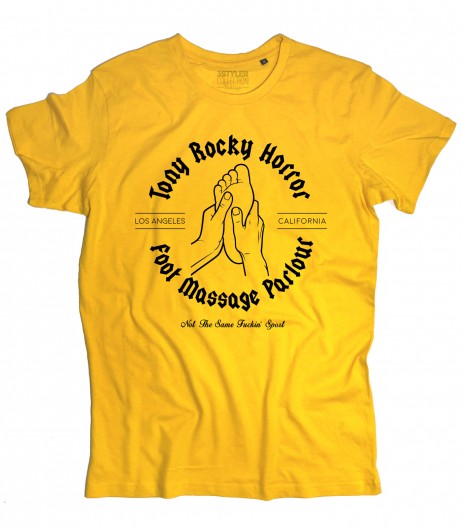 Tony Rocky Horror t-shirt uomo foot massage parlour ispirata a Pulp Fiction