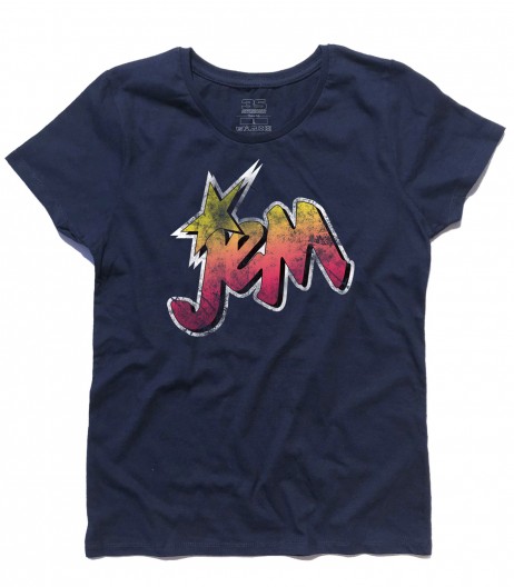 Jem t-shirt donna raffigurante il logo di Jem e le Holograms