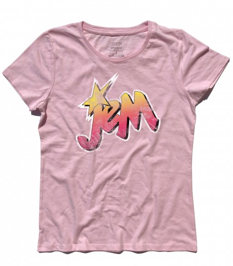 Jem t-shirt donna raffigurante il logo di Jem e le Holograms