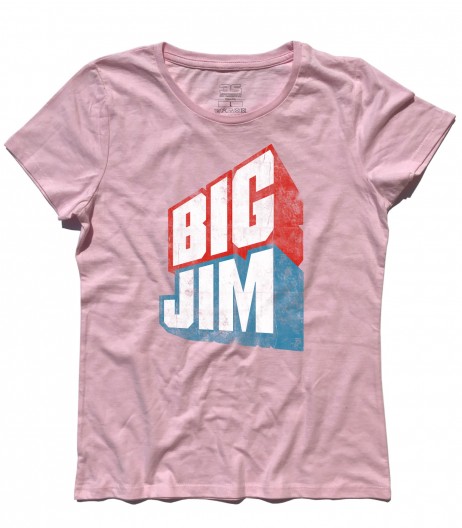 big jim t-shirt donna raffigurante il logo in versione vintage