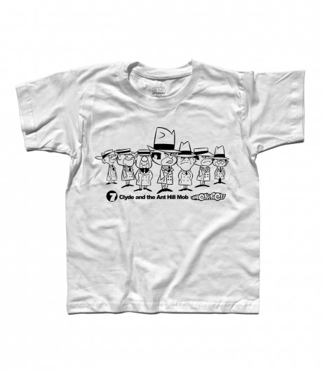 clyde and the ant hill mobs t-shirt bambino wacky races