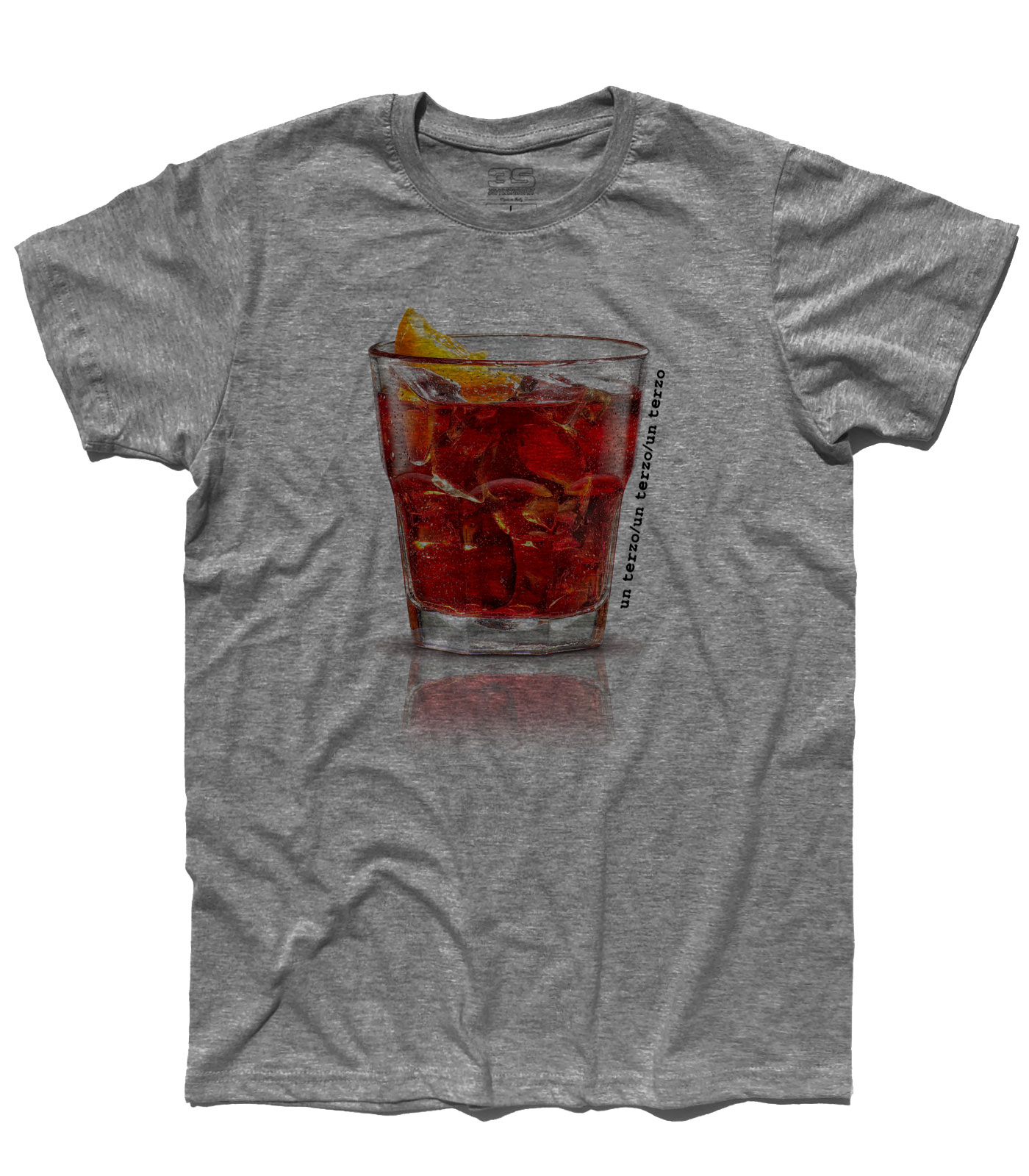 negroni_cocktail_t-shirt_uomo_GM negroni t-shirt uomo con scritta un terzo un terzo un terzo