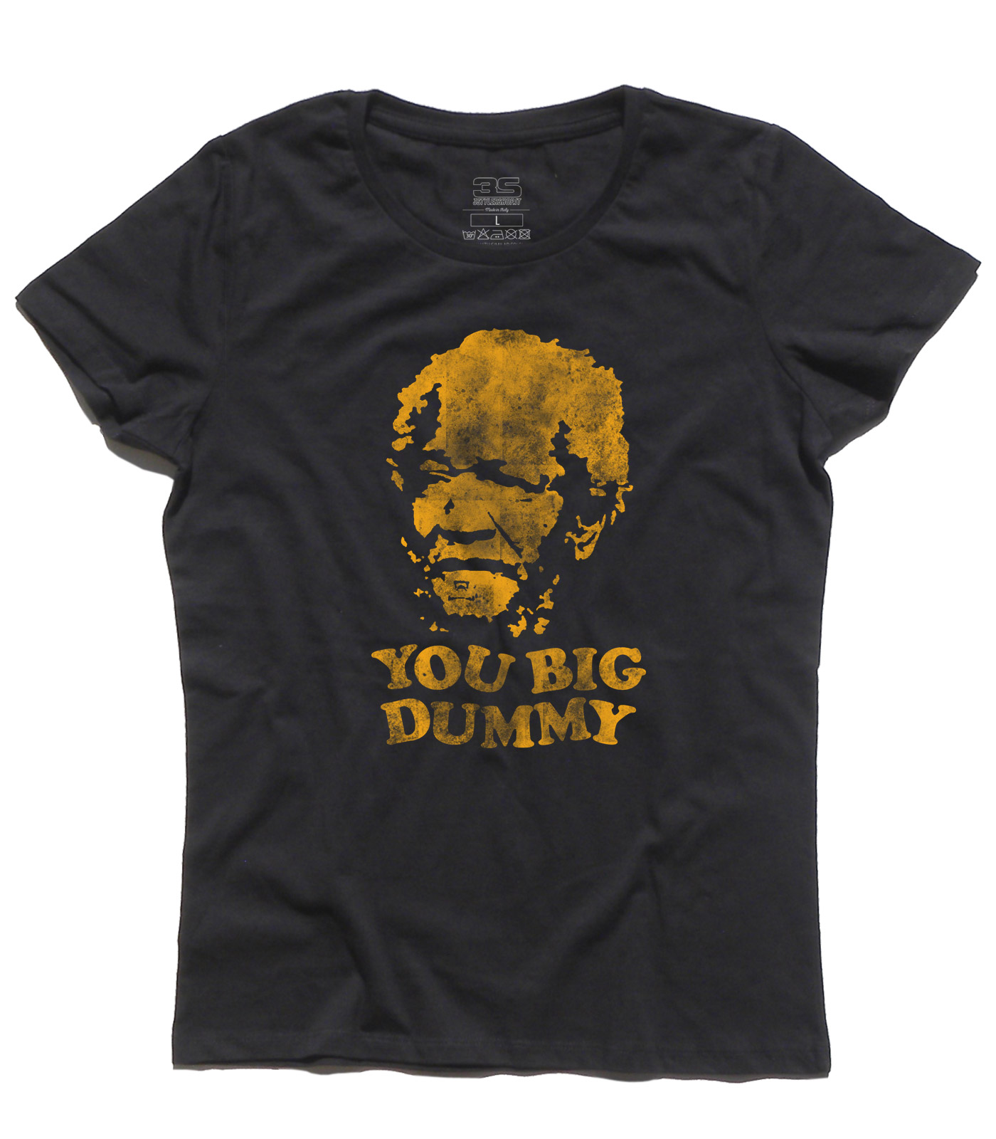 sunford_and_son_you_big_dummy_t-shirt_donna_BK sunford and son t-shirt donna con scritta you big dummy