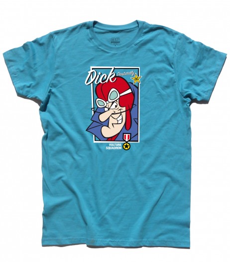 Dick Dastardly t-shirt uomo raffigurante il cattivo delle Wacky races e amico di Muttley