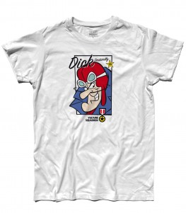 Dick Dastardly t-shirt uomo raffigurante il cattivo delle Wacky races e amico di Muttley
