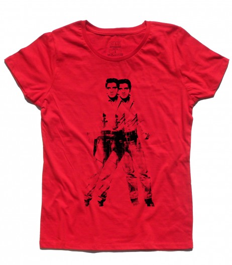elvis double t-shirt donna andy warhol