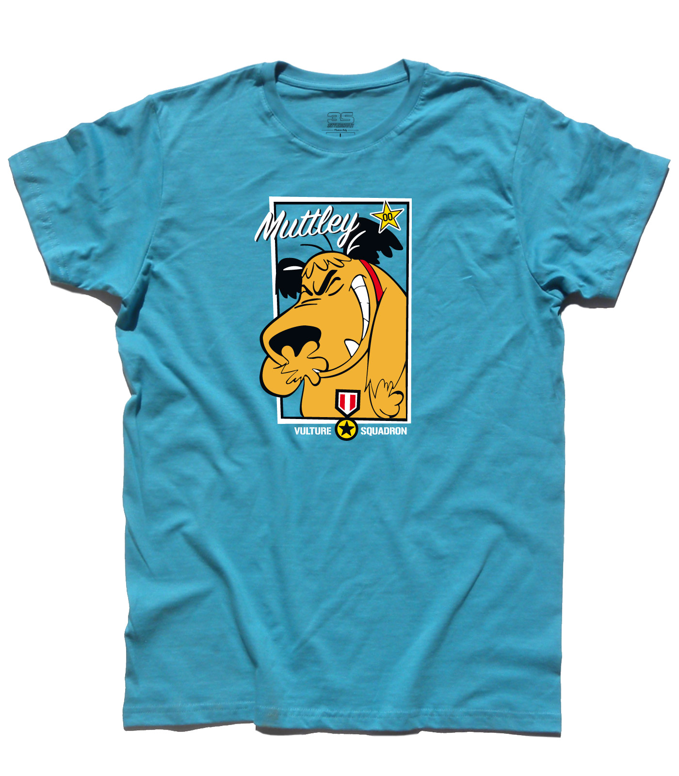 muttley_vulture_squadron_t-shirt_uomo_AZ muttley t-shirt uomo con l'immagine di Muttley e scritta