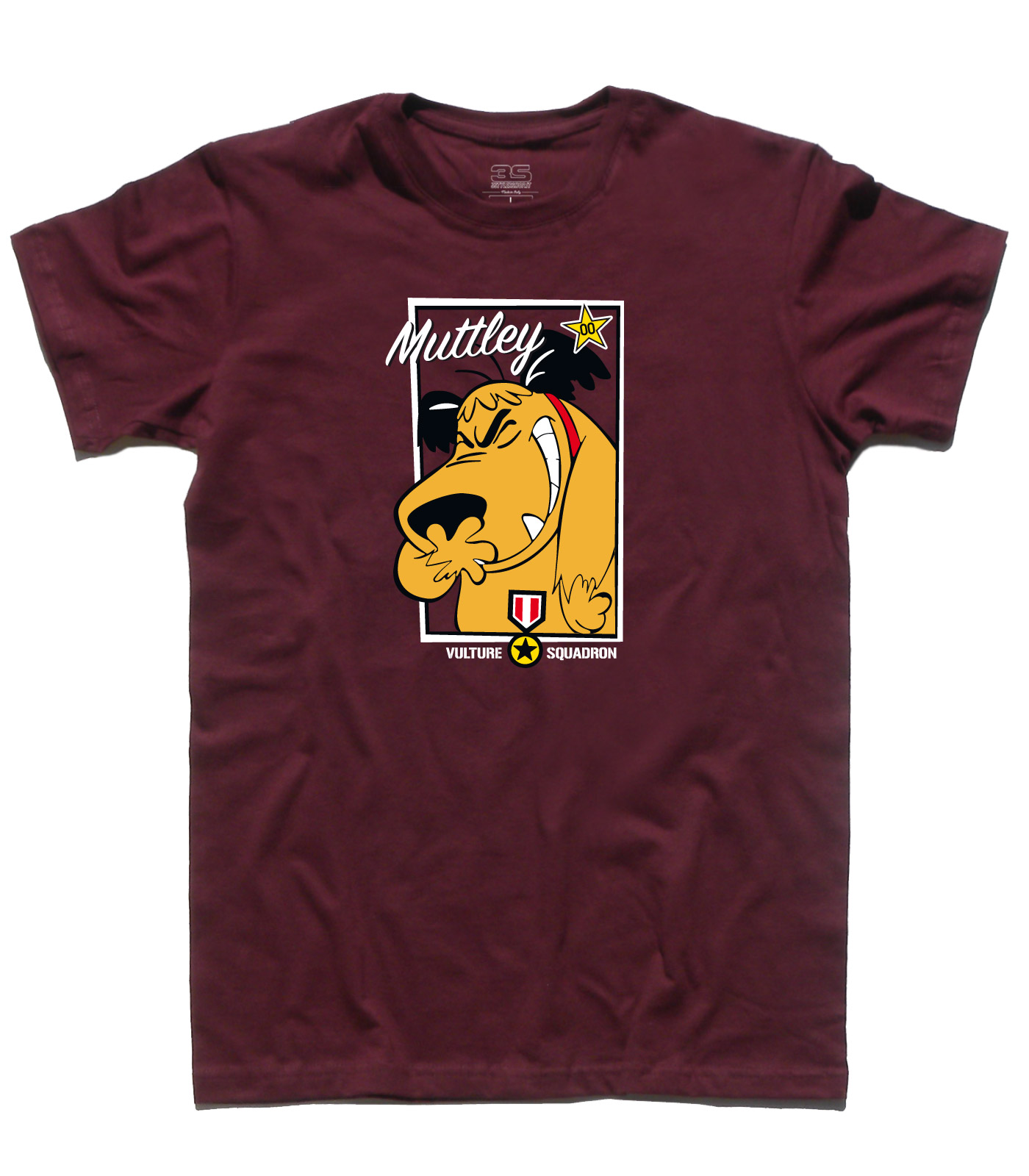 muttley_vulture_squadron_t-shirt_uomo_BO muttley t-shirt uomo con l'immagine di Muttley e scritta