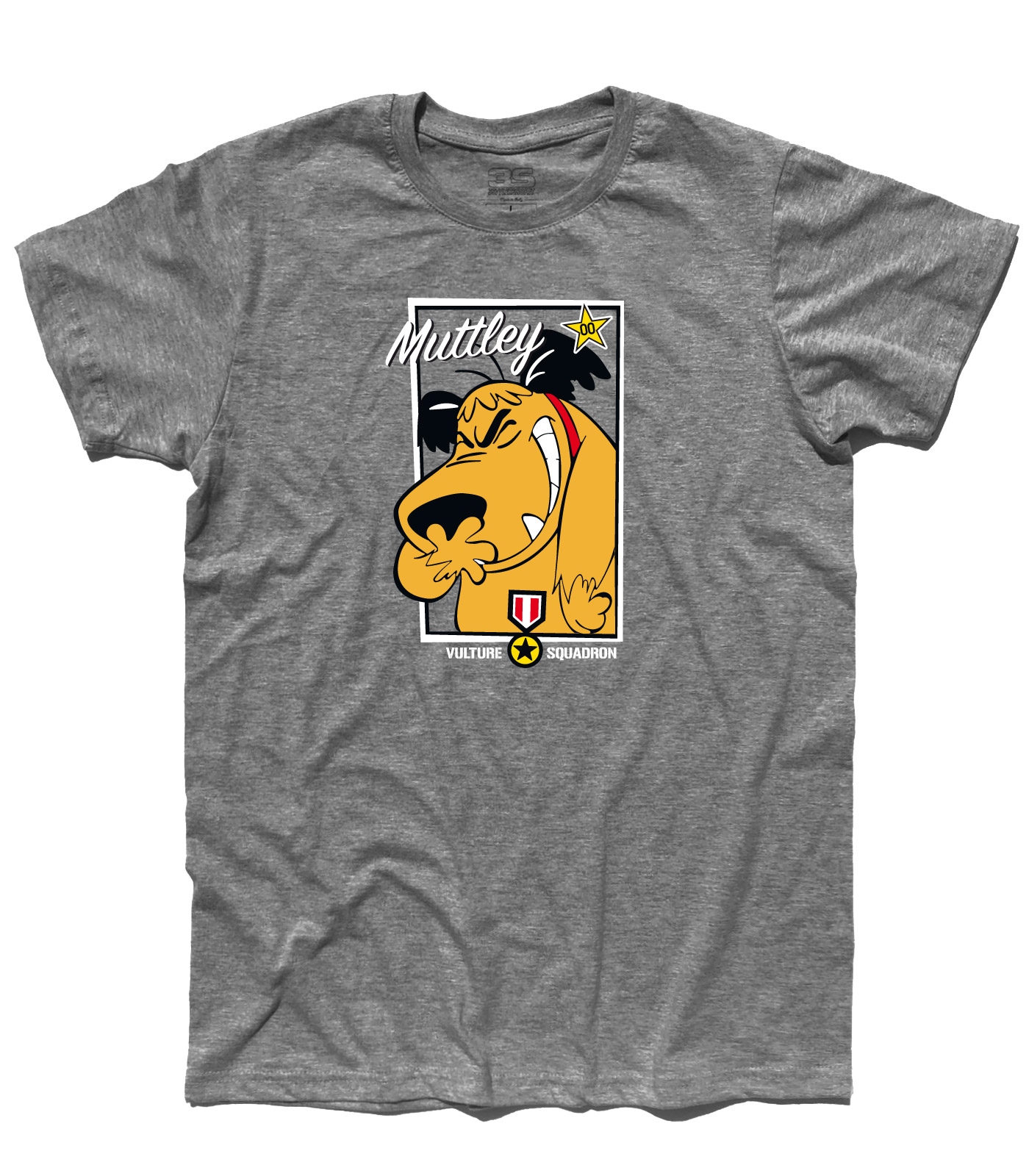 muttley_vulture_squadron_t-shirt_uomo_GM muttley t-shirt uomo con l'immagine di Muttley e scritta