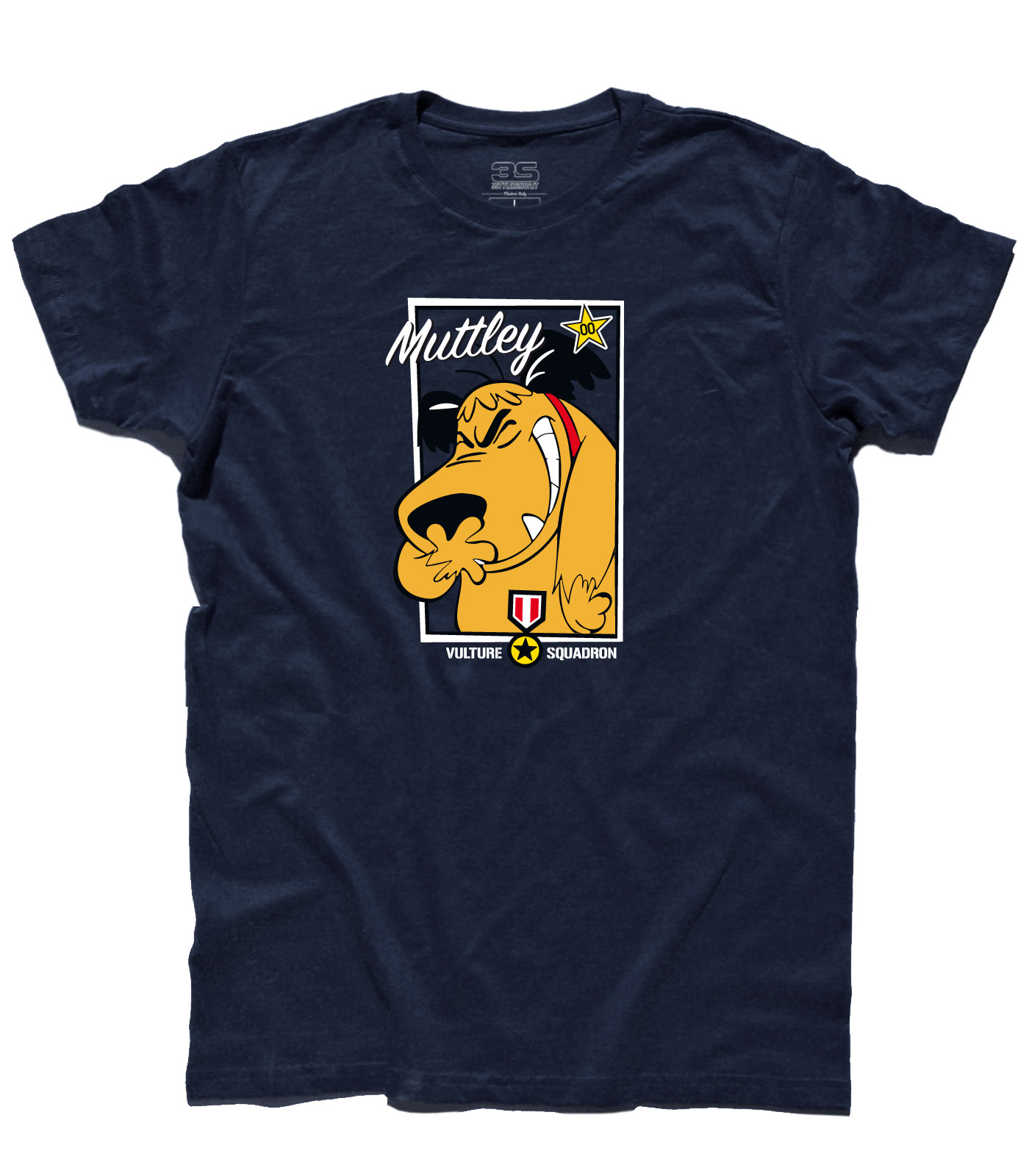 muttley_vulture_squadron_t-shirt_uomo_NA muttley t-shirt uomo con l'immagine di Muttley e scritta